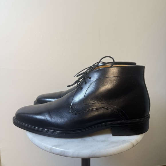 COLE HAAN Mens Black Hawthorne Almond Chukka Boots 10.5 M - Picture 1 of 9